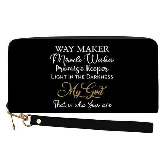 Large Clutch Statement Wallet | Way Maker - Picture 2 of 3